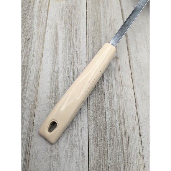 Vintage Ekco Slotted Serving Spoon Almond Handle 12" - Picture 6 of 8